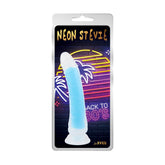 Neon Stevie 8.4 Inches Suction Realistic Silicone Dildo Plus Free Clean Vibe Realistic Dildos